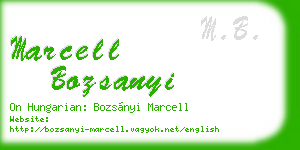 marcell bozsanyi business card