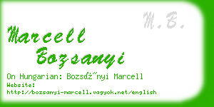 marcell bozsanyi business card